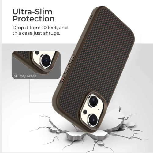 iPhone 15 Aramid Fiber Weave Pattern Case