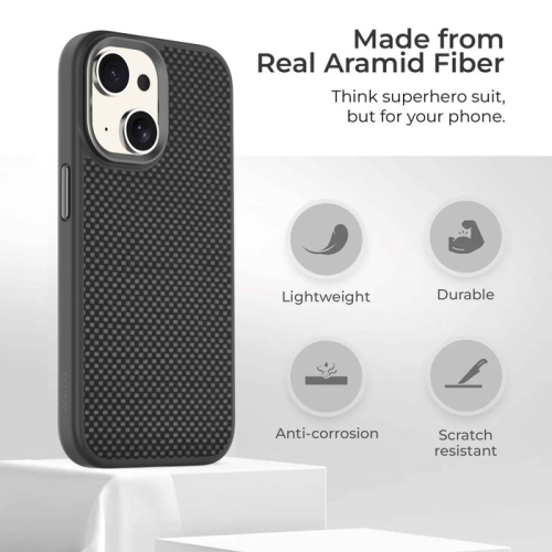 iPhone 15 Aramid Fiber Weave Pattern Case