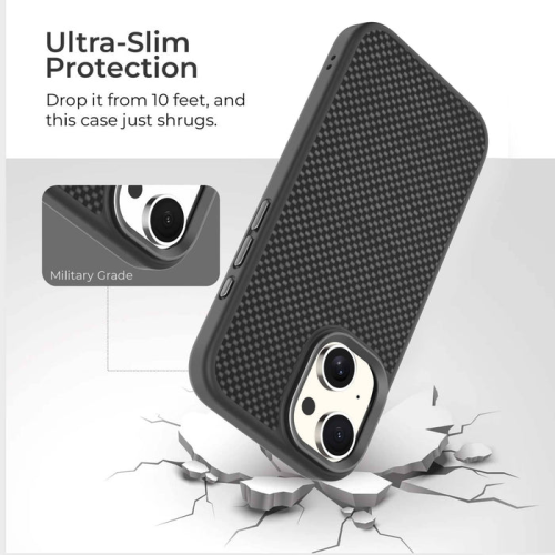 iPhone 15 Aramid Fiber Weave Pattern Case