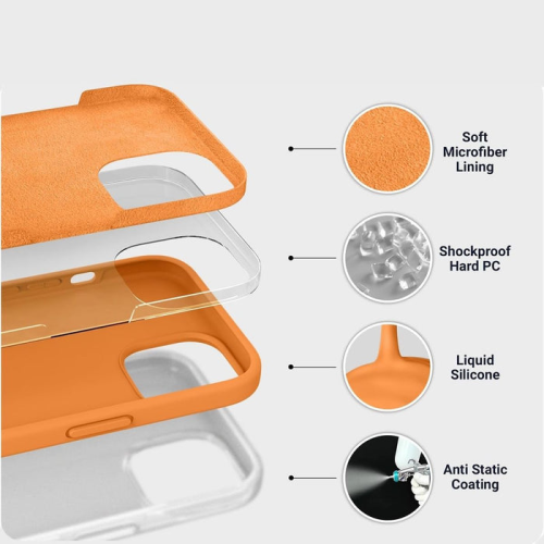 Étui en silicone avec MagSafe pour iPhone 15