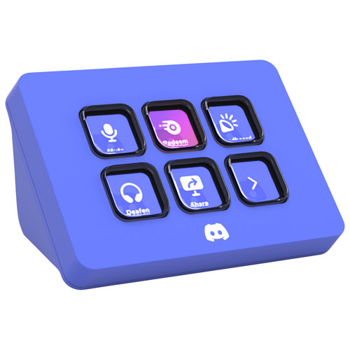 Stream Deck Mini d'Elgato - Édition Discord - Bleu violet - Exclusivité Best Buy