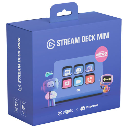 Stream Deck Mini d'Elgato - Édition Discord - Bleu violet - Exclusivité Best Buy