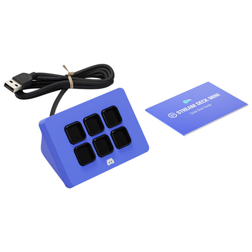 Stream Deck Mini d'Elgato - Édition Discord - Bleu violet - Exclusivité Best Buy