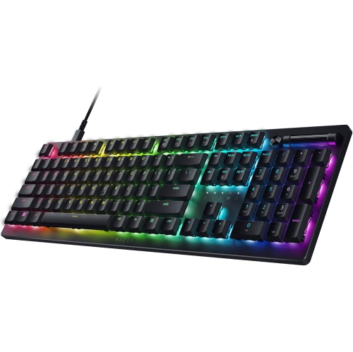 Remis à neuf - Clavier de jeu optique linéaire pleine grandeur avec fil DeathStalker V2 de Razer avec profil bas - Noir