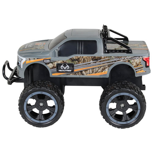 Camion monstre radiocommandé Ford F150 Lightning de NKOK - Gris