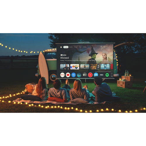 Projecteur de cinéma maison DEL UHD 4K Lifestudio Flex Plus d'Epson - Chêne