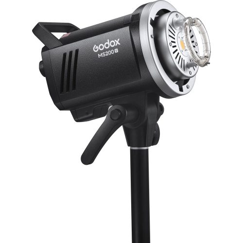 Remis à neuf - 200&nbsp;V Flash stroboscopique 200&nbsp;W GN53 5600K 0,1-1,8S de Godox - Temps de recyclage 2,4G avec lampe à modélisation LED