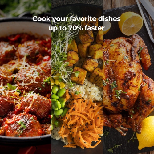 CUCKOO CMC-ZSN601F 6-Quart 8-in-1 Pressure Cooker with Stainless Steel Nonstick Inner Pot, 12 Menu Options, 7 Accessories, Fuzzy Logic Tech, Auto