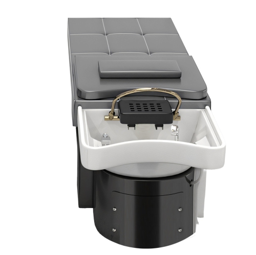 Gen'C Béauty Professional Lightweight Head SPA Shampoo Bed with Acrylic Basin Grey