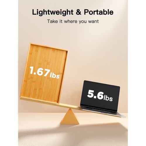 Table plateau de lit en bambou avec pattes pliables, plateau à déjeuner pour canapé, lit, repas, travail, utilisé comme plateau à collation de bureau