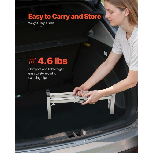 VEVOR 15-27 inch Fire Pit Stand, Adjustable Stretch with 4 Casters, Firepit Stand for Solo Stove Bonfire Ranger Yukon & Other Outside Firepit,