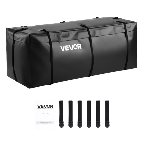 VEVOR 59.84 x 24.02 x 24.41 in Hitch Cargo Carrier Bag, Waterproof 840D PVC, 20 Cubic Feet, Heavy Duty Cargo Bag for Truck Bed Storage with 6