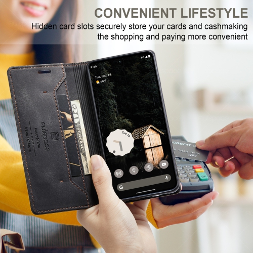 Étui à rabat avec porte-carte pour Pixel 9 Pro XL de Google - Bleu