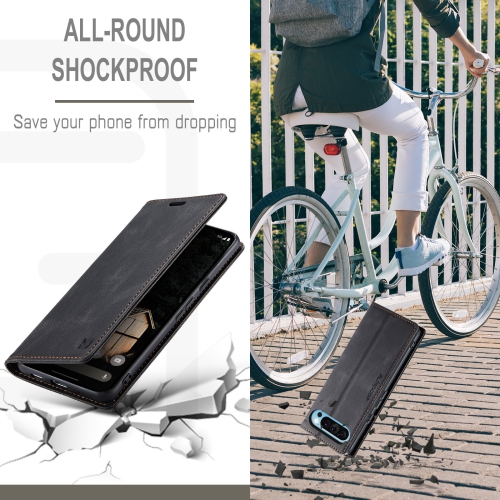 Étui à rabat avec porte-carte pour Pixel 9 Pro XL de Google - Noir