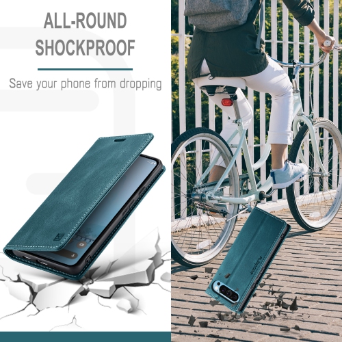 Étui à rabat avec porte-carte pour Pixel 9 Pro XL de Google - Bleu