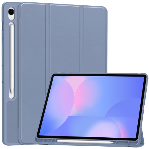 For Samsung Tab S10FE+ and S10FE Plus X620 TPU Case with Pen Slot - Tab S10 FE+/S10FE Plus SM-X620 - Lavender Purple