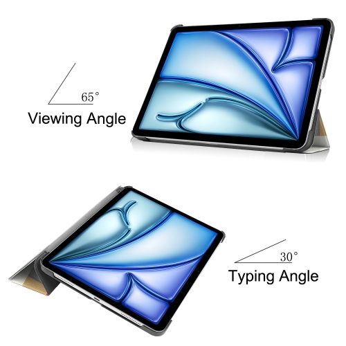 For iPad Air 11 (M2/M3) Tablet Case with Trifold Stand, 11-inch Apple Tablet Case - Cube Style