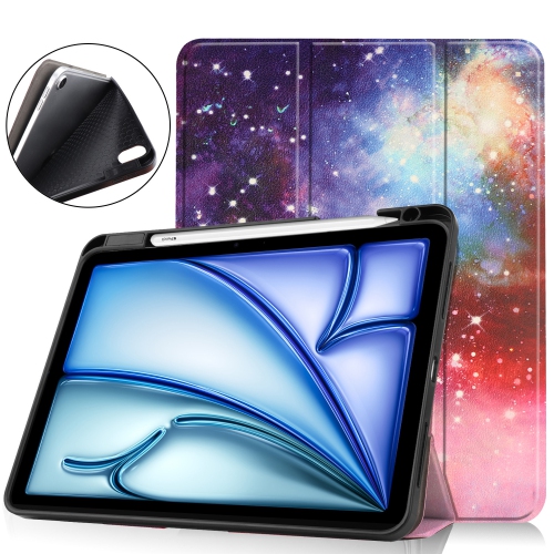 For iPad Air 11) Tablet Case, Tri-fold Stand, 11-inch Apple Tablet Case with TPU Pen Slot - Nebula