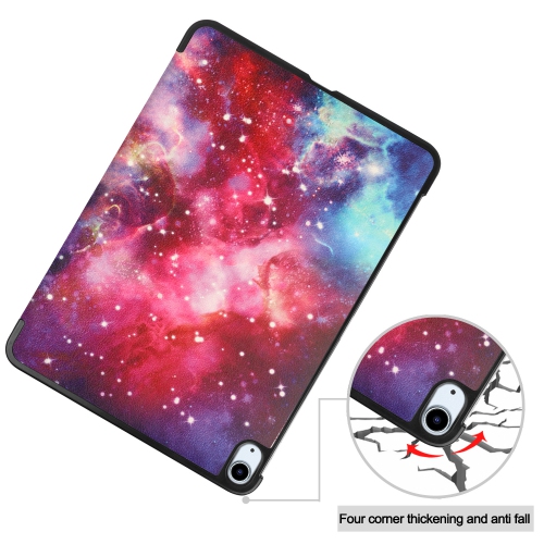 For iPad Air 11) Tablet Case, Tri-fold Stand, 11-inch Apple Tablet Case with TPU Pen Slot - Nebula