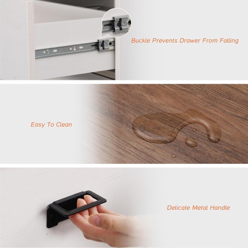 WAMPAT Farmhouse TV Stand for up to 100 inch TV, 3 in 1 TV Console Cabinet with 15 Drawers,Modern Entertainment Center with Storage Cabinets for