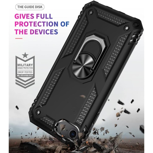 Tasnim for iPhone SE 3/2, iPhone 8/7 Case with HD Screen Protector, 4.7-Inch [Military Grade 16ft. Drop Tested] Ring Shockproof Protective Phone Case