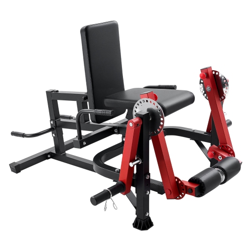 VEVOR 700 LBS Capacity Leg Extension and Curl Machine, Seated Leg Rotary Extension for Thigh, Adjustable Lower Body Specialty Exercises Equipment,