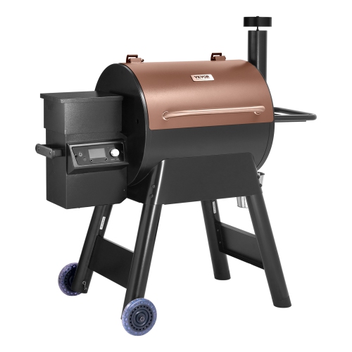 Fumoir à granules de bois 8-en-1 VEVOR, barbecues pour cuisson à l'extérieur, fumoirs électriques de 575 po2 avec contrôle par application Wi-Fi,