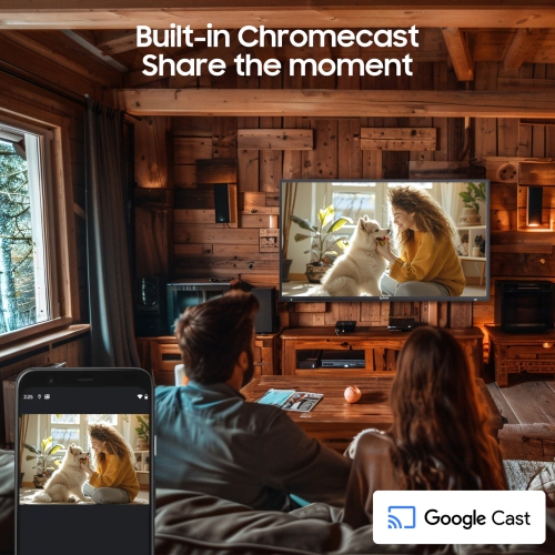 Open Box - SYLVOX 43” Outdoor Smart TV, IP55 Waterproof, 4K UHD 2000 Nits Brightness for Full Sun, Google TV with Chromecast & Assistant – Pool Pro