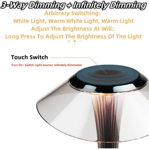 Home office desk lamp bar lamp atmosphere lamp touch dimming night light eye protection reading lamp bedroom lamp USB charging Rose