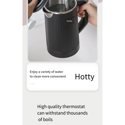 600W portable electric kettle, suitable for travel and business trips, 304 stainless steel, suitable for hotels and offices, 110V US standard, green