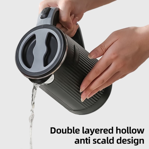 600W portable electric kettle, suitable for travel and business trips, 304 stainless steel, suitable for hotels and offices, 110V US standard, black