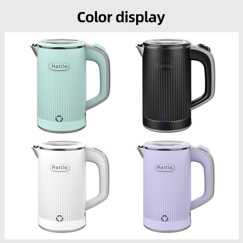 600W portable electric kettle, suitable for travel and business trips, 304 stainless steel, suitable for hotels and offices, 110V US standard, black