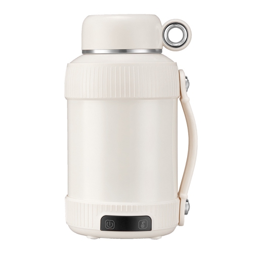 Portable Electric Water Cup Travel Kettle Home Multi-function Thermos Cup 110v US Regulator - White