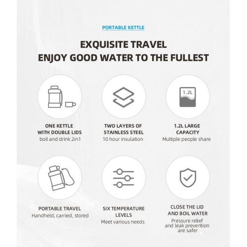 Portable Electric Water Cup Travel Kettle Home Multi-function Thermos Cup 110v US Regulator - Green