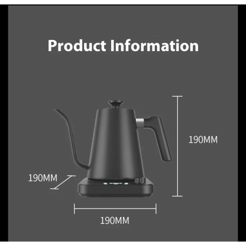 2025 Smart Constant Temperature Electric Kettle Gooseneck Kettle New Stainless Steel Adjustable Temperature Fast Heating Constant Temperature