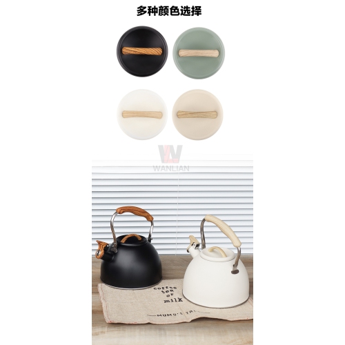 Convient aux cuisinières à induction, au gaz et en céramique. Bouilloire sifflante à grande capacité de 3&nbsp;L pour préparer du café ou du lait.