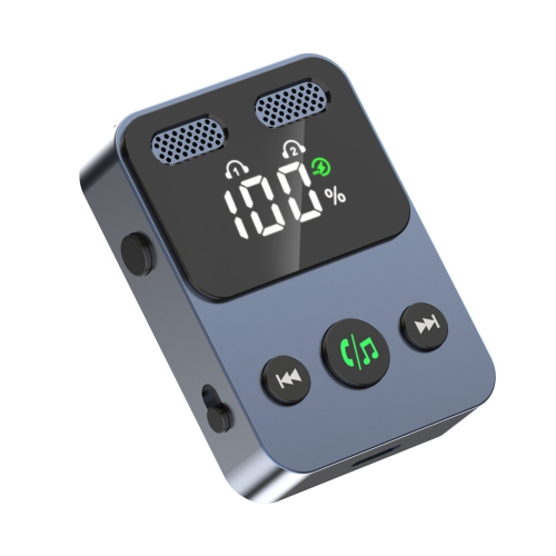 Récepteur et émetteur Bluetooth avec haut-parleur d'extrêmes graves, câble de rangement intégré, émetteur audio et récepteur adaptateur 2-en-1,