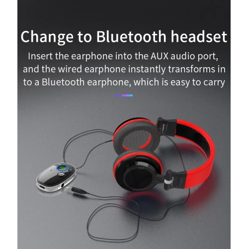 Récepteur Bluetooth Téléphone portable Adaptateur audio Bluetooth pour l'auto Convertisseur Bluetooth Récepteur de musique stéréo mains libres