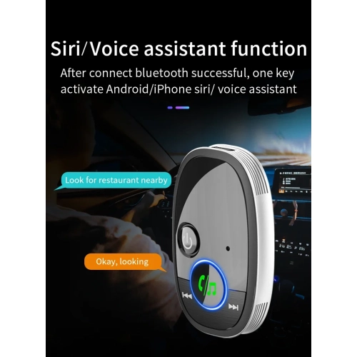 Récepteur Bluetooth Téléphone portable Adaptateur audio Bluetooth pour l'auto Convertisseur Bluetooth Récepteur de musique stéréo mains libres