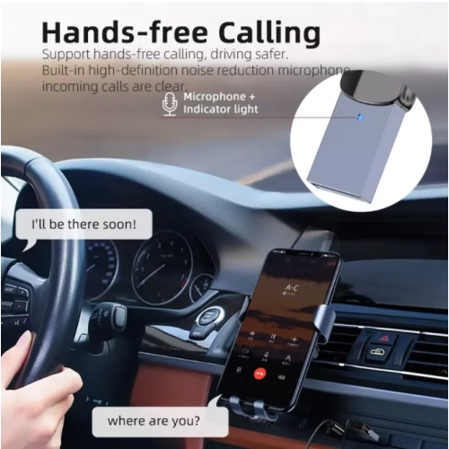 Récepteur Bluetooth auxiliaire pour l'auto 5,0 Adaptateur convertisseur Bluetooth émetteur de conversion audio 3,5 mm Récepteur audio