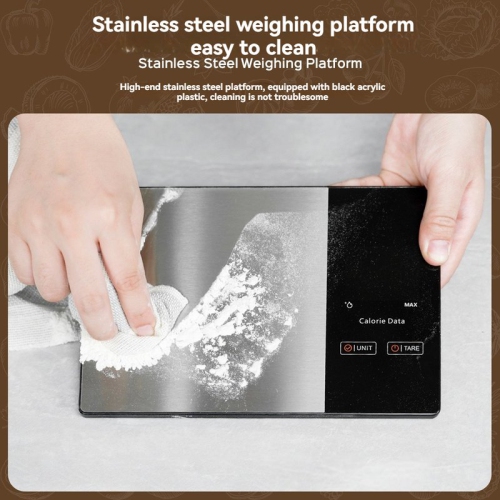 High-Precision Smart Nutrition Scale - Home Roasting Coffee Scale, Stainless Steel Touchscreen Kitchen Scale, Stainless Steel Smart Coffee Scale, LED