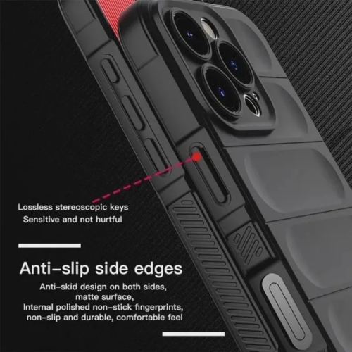 Tasnim Silicon Case for iPhone 17 Pro Max 6.9-Inch, Shockproof Military Grade Drop Protection, Frosted Translucent Back Minimalist Phone Cover,