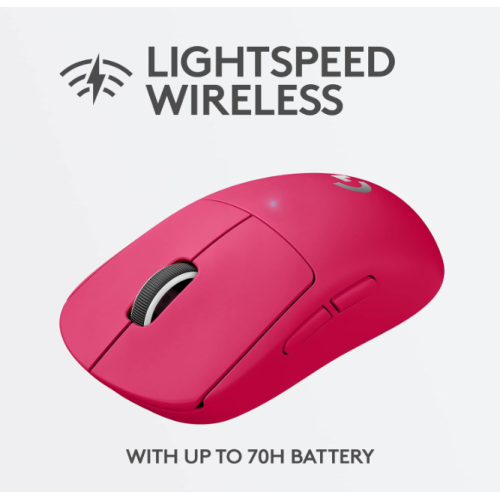 Logitech G PRO X SUPERLIGHT Wireless Gaming Mouse, Ultra-Lightweight, HERO 25K Sensor, 25,600 DPI, 5 Programmable Buttons, Compatible with PC / Mac -