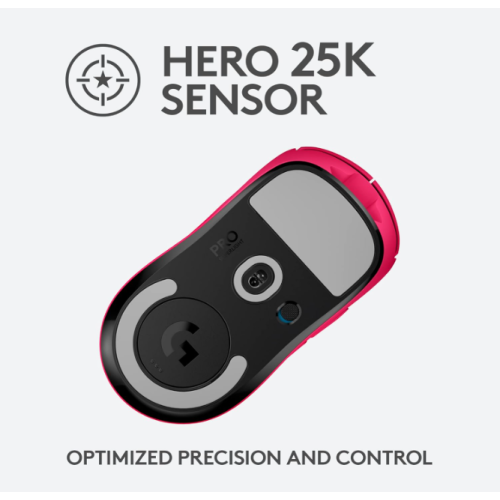 Logitech G PRO X SUPERLIGHT Wireless Gaming Mouse, Ultra-Lightweight, HERO 25K Sensor, 25,600 DPI, 5 Programmable Buttons, Compatible with PC / Mac -