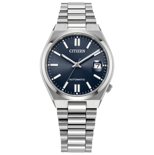 Citizen Unisex Tsuyosa 37Mm Automatic Watch 37mm Silver-Tone Stainless Steel Case and Bracelet with Blue Dial