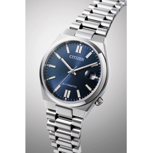 Citizen Unisex Tsuyosa 37Mm Automatic Watch 37mm Silver-Tone Stainless Steel Case and Bracelet with Blue Dial