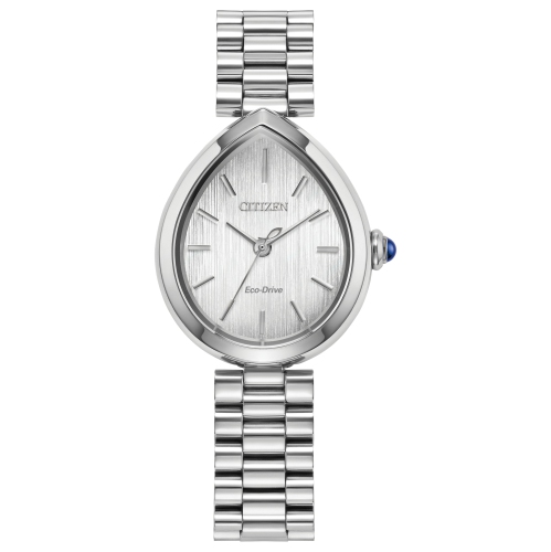 Montre pour femmes Eco-Drive L Rainell de Citizen 26&nbsp;mm avec boîtier et bracelet en acier inoxydable argenté et cadran argenté