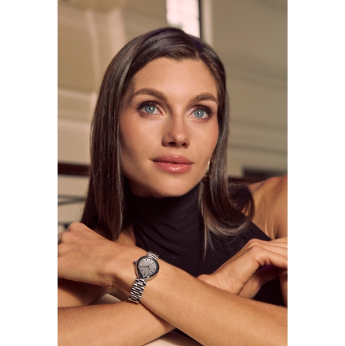 Montre pour femmes Eco-Drive L Rainell de Citizen 26 mm avec boîtier et bracelet en acier inoxydable argenté et cadran argenté