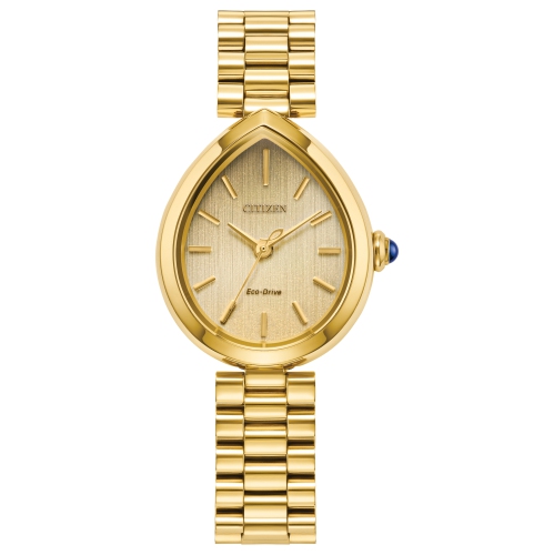 Montre pour femmes L Rainell Eco-Drive 26&nbsp;mm de Citizen avec boîtier et bracelet en acier inoxydable doré et cadran doré