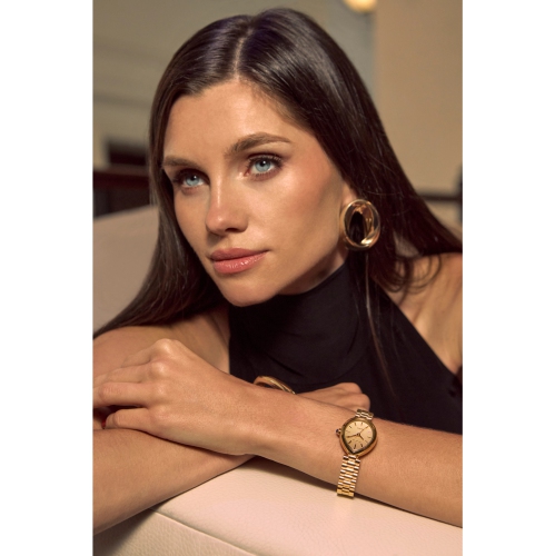 Montre pour femmes L Rainell Eco-Drive 26&nbsp;mm de Citizen avec boîtier et bracelet en acier inoxydable doré et cadran doré